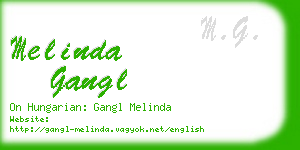 melinda gangl business card